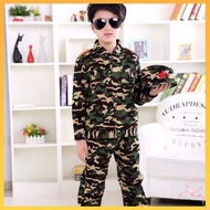 baju budak lelaki set baju askar kanak kanak lelaki baju kanak kanak lelaki Kanak -kanak Long -sleev