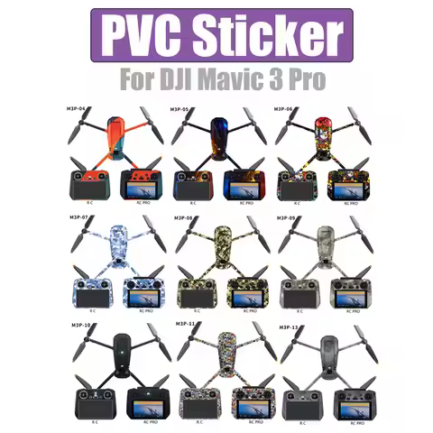Sticker Skin for DJI Mavic 3 Pro Stickers Protector Waterproof PVC Sticker Flat Body Skin for DJI Ma