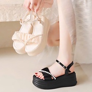 CROSS SHRIMP SANDAL WITH JEWELS - 7CM HIGH - HIGH QUALITY PRODUCT