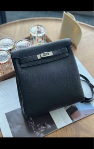 Hermès Kelly Ado Black palladium stamp Y