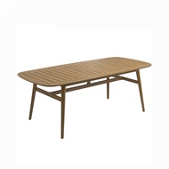 BUNISE ชุดโต๊ะเก้าอี้กลางแจ้งไม้สักทนทาน สำหรับสวน วิลล่า ห้องพัก ระเบียง สไตล์โมเดิร์น รุ่น P55 จัด