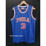 Embroidery 96/97 Philadelphia 76ers #3 Allen Iverson Jersey Basketball Jersey
