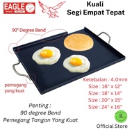 [Big Size] EAGLE Rectangular Hot Plate Pan Kuali Leper Grill Plate For Burger/Roti John/ Ikan Bakar/
