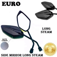 EURO Vperman 150 | Motorcycle Side Mirror Long Steam | Black Carbon | Accessories | COD