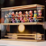 FUR Blind Box Storage Display Stand Pop Mart Display Box Dustproof Figure Display Box With Light Lon