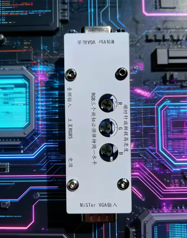 Cyclone V FPGA Develop board MiSTer FPGA VGA Port to Sega Saturn Output Module，support RGBS and YPbP