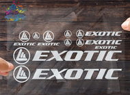 Stiker Sepeda Exotic Putih Decal Sticker Sepeda Cutting Stiker Sepeda Lipat Exotic