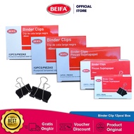 Beifa Binder Clip Black 6 Sizes Strong Clips Paper Clips FH500