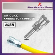 20SH 1/4" Air Quick Connect Coupler | High Quality | Steel ( Air Coupler 20SH Quick Coupler Compress