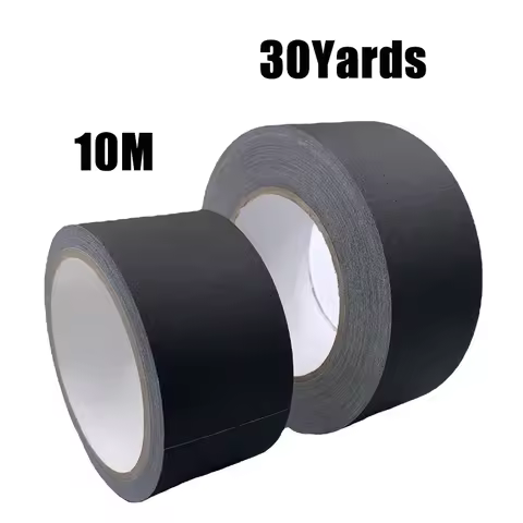 Heavy Duty Gaffer Tape Non-Reflective Matte Black Cloth Grip For Photography Book Repair Filming Bac