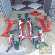 Full Body Yamaha Fizr Set Striping Caltex Hijau Merah