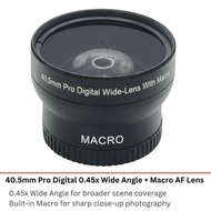 Macro Stppo Optice 40.5mm Pro Digital Wide-Lens with Macro 0.45X AF