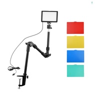 Andoer USB Video Conference Lighting Kit Including 1 * LED Video Light 3200K-5600K Dimmable + 1 * Fo