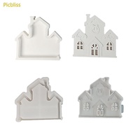 Picbliss Reusable Silicone Mould for Crafting Snowy Church House Decorations Project