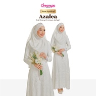 Azalea Brides Full Lace Jubah Dress Akad Nikah Tunang in Off White