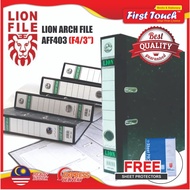Lion Lever Arch File 3 Inch 403 F4 Fail Kulit Keras FOC Lion Sheet Protector Arch File School Office
