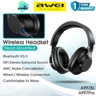 Awei A997 Pro ANC Wireless Headset ANC Wired Headset Awei A997BL Wireless Headphone Awei Bluetooth H