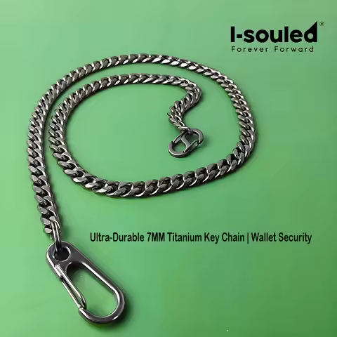 Ultra-Durable 7MM Titanium Key Chain | Wallet Security
