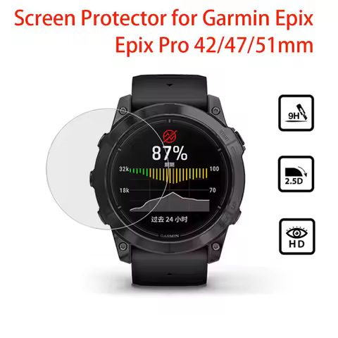 2pcs Tempered Glass Screen Protectors for Garmin Epix , epix Pro 42mm 47mm 51mm 2.5 Edge 9H Hardness