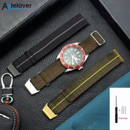 Aotelayer 18mm 20mm 22mm NATO Weave Vintage Nylon Watchband for Tudor Rolex Seiko Parachute Package Elastic Mens Watch Strap