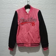 Sweater Varsity Wanita Red Sox MLB Second Original