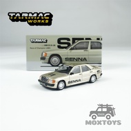 Tarmac Works 1:64 190 E 2.3-16 Race of Champion 1984 off-white Diecast Model Car