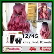 Very Red Blonde Hair Color with Oxidant ( 12/45 Bob Keratin Permanent Hair Color )