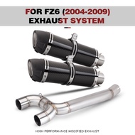 FZ6S FZ6N Fazer600 S2 Motorcycle Exhaust Muffler Connecter Middle Pipe For  FZ-6N FZ-6S FZ6 S2 Fazer
