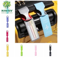 NAESV PVC Luggage Tag, Boarding Pass Baggage Name Tags Airplane Suitcase Tag, Information Card Aircr