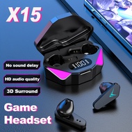 X15 Gaming Bluetooth Headset New Wireless Low Delay TWS Game Bluetooth Headset