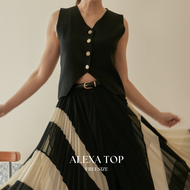 Taupe.brand - Alexa Top เสื้อกั๊กผ้า Knit ผ้านุ่มคุณภาพดี ผ้าร่องเล็ก เนื้อผ้าทอแน่น เสื้ออยู่ทรงเป็