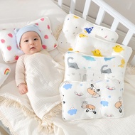 〔 Baby Pillow B1C] Newborn Shaped Four Seasons Universal Printed Gauze Anti-Bias Head Infant