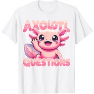 Kawaii I Axolotl Questions Funny Axolotl T-Shirt