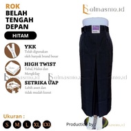 ROK HITAM SPAN REMPEL SEKOLAH SMP SMA REMPEL DEPAN SPAN HITAM KERJA ROK KERJA FORMAL ROK SPAN REMPEL
