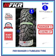 FKR MOTORCYCLE TYRE RANGER 3 110/90-17 TUBELESS (YEAR 2024)