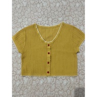 Yellow Crop Top