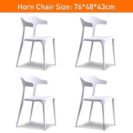 Plastic Chair Kerusi Makan Pemasangan Percuma Dining Chair Elegant Chair PP Material Modern Style Ho