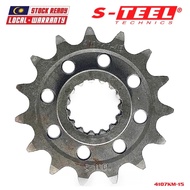 S-TEEL Front Spocket 520 - 15T / Motorcycle for DUCATI 899 & 959 PANIGALE / 1199 PANIGALE R & S / 12