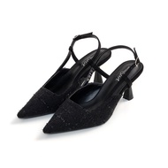 L.Lexi Slingback Heels by Intan Suri (Black)