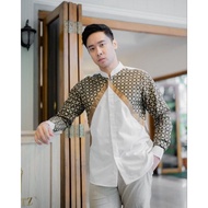 Kemeja Batik Pria NUC.ID Rayhan 02 (Putih Tulang)