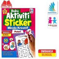 Buku Aktiviti - Buku Aktiviti Dengan Sticker Minda Kreatif Puteri - Buku Sticker - Buku Kanak-Kanak 