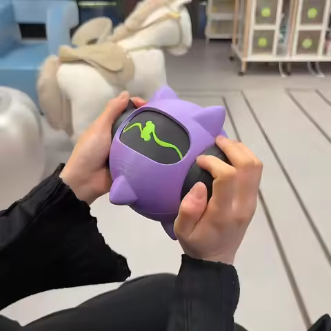 3d Printed Rotatable Grenade Model Valorant Neon Pulse Cat Ear Game Peripheral Collectible For Adult