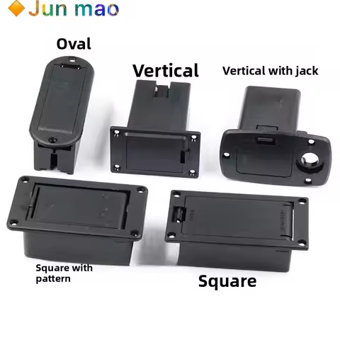 1PCS 9V active pickup battery box, guitar power box, battery holder, 9-volt square battery compartme