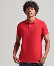 Superdry Organic Cotton Classic Pique Polo Shirt - Rouge Red