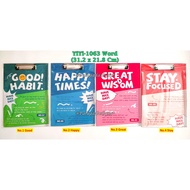 (1 Piece) Word Clip Board 31.2 x 21.8 Cm Word A4 Exam Board/ GXIMP Clipboard YiYi-1063 Word