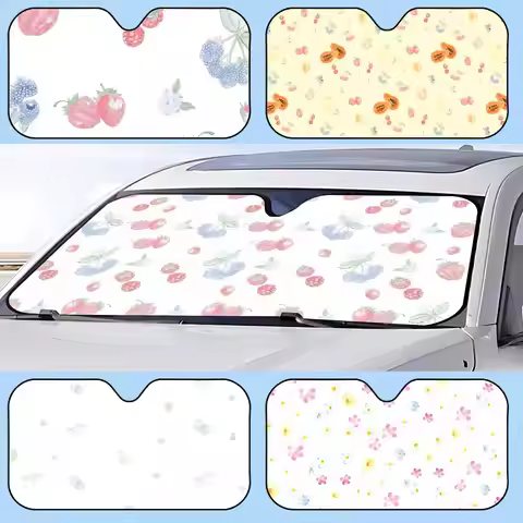 Djerf Summer BerriesS Print Avenue Sun Visor Retractable Car Sun Visor Anti-Glare UV Protection Fron