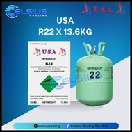 USA Refrigerant Gas R22 (13.6KG) (30LBS.) Aircond Refrigerant Gas
