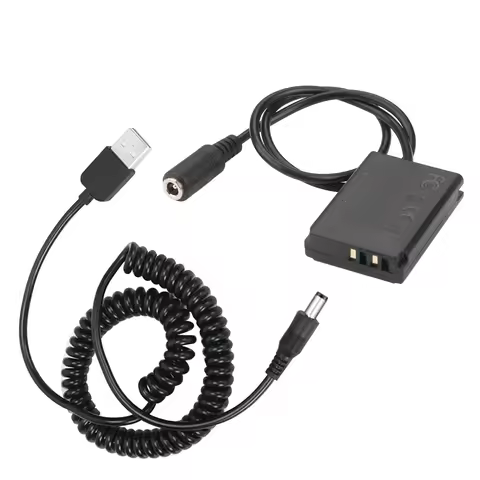 USB To NB-13L NB13L Dummy Battery DR-110 DC Coupler+5V/USB Power Cable For Canon G7X Mark II G1X G7X