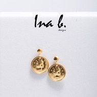 Ina B. Designs - The Piper - US 10K Gold Drop Earrings Non-Tarnish Hypoallergenic Made in USA