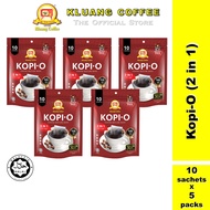 Kluang Black Coffee Cap Televisyen Kopi-O 2 in 1 (10 sachets x 5 packs) Kopi O Kluang Cap TV